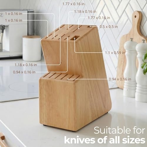 Kitchen knife holder elegant & sturdy. Universal knife block - Image 4