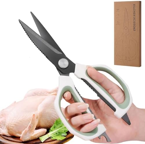 Jasni Transparent Handle Stainless Steel Sharp Powerful Kitchen Scissors by Jasni