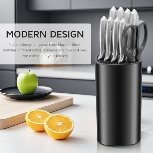 Universal Knife Block Holder for Kitchen, WELLSTAR Knife Stand without Knives - Image 4