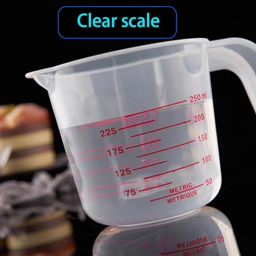 Unbreakable Plastic Measuring Cups 6 Piece Food-Grade Measuring Jugs, - Image 7