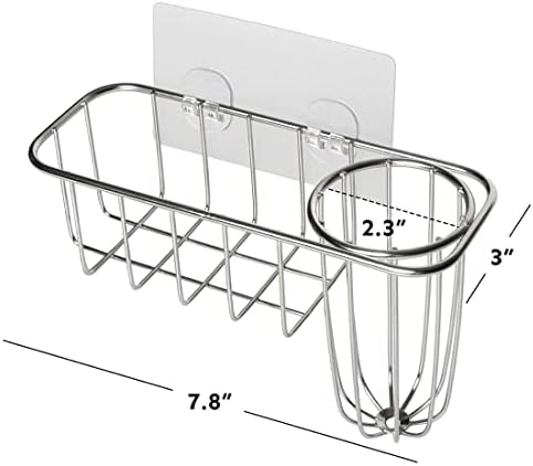 HULISEN Kitchen Sponge Holder, Stainless Steel Sink Caddy - Image 5