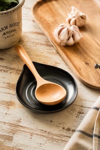 LAUCHUH Spoon Holder for Stove Top, Ceramic Spoon Rest for Kitchen Counter - Image 4
