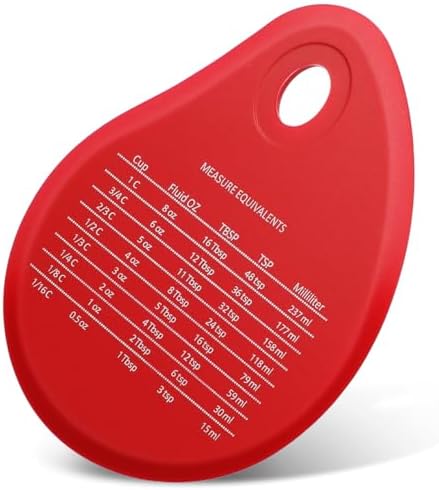 Kichvoe Silicone Dough Scraper Red 4.99", Flexible Bowl Scraper by Kichvoe