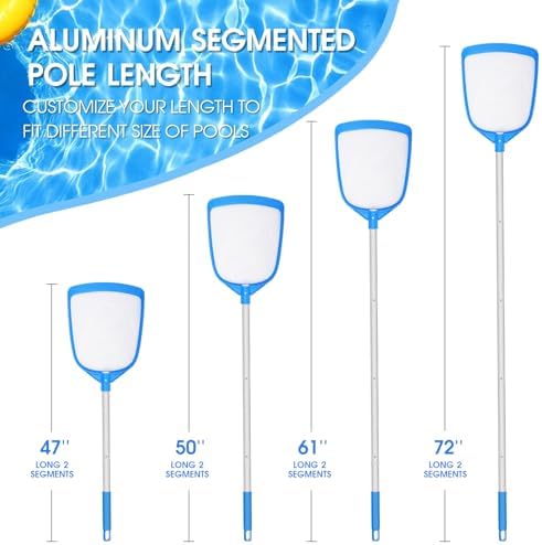 TidyMister Ultra-Fine Mesh Pool Skimmer Net - Image 4