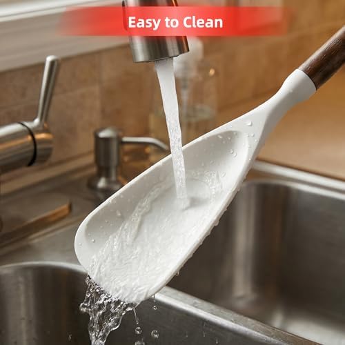 Silicone Cooking Spoon Spatula for Nonstick Cookware, Heat Resistant - Image 6