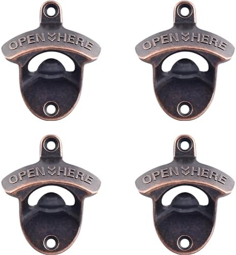 Aged Style Wall Mounted Bottle Opener, Stainless Table Mount Cola Opener by Wallmountedbottleopener