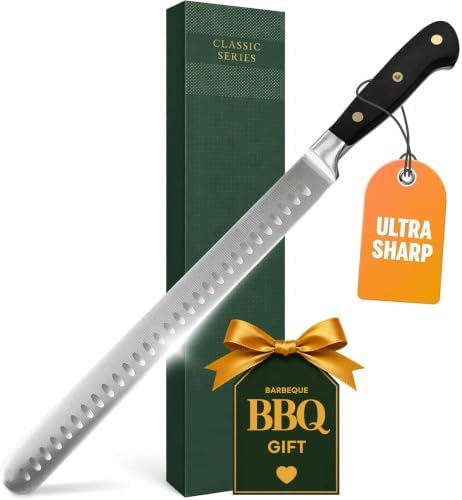 Bright Hobby Brisket Slicing Knife – 12" Brisket Knife, Grilling Gifts by BrightHobby
