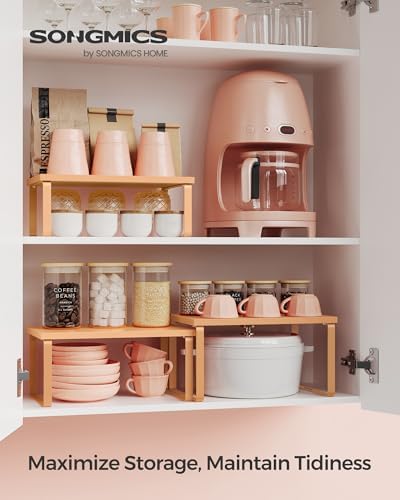 SONGMICS Cabinet Organizer Shelf, Kitchen Storage - Image 2