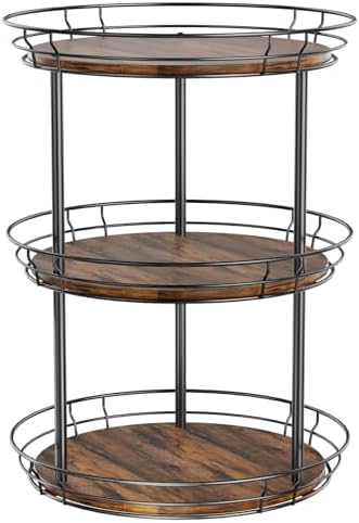 LAMU 3 Tier Lazy Susan Turntable Rotating Spice Rack Organizer by YourHome-OrganizationHelper