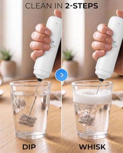 Zulay Kitchen Rechargeable Milk Frother Handheld - Image 6