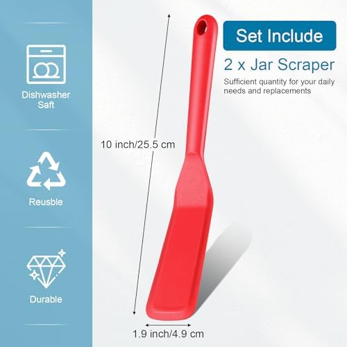 Zopeal 2 Pcs Crepe Spatula Narrow Silicone Long Non Stick - Image 3