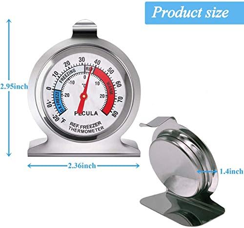 2 Pack Refrigerator Thermometer, 30-30°C/20-80°F, Classic Fridge Thermometer - Image 3