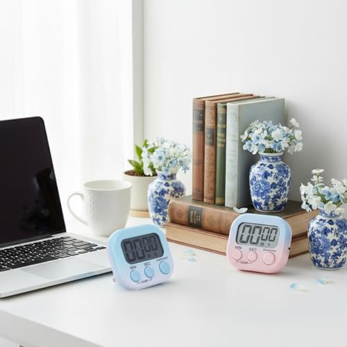 Weewooday 12 Pcs Digital Kitchen Magnetic Timer Bulk Classroom Count up - Image 5