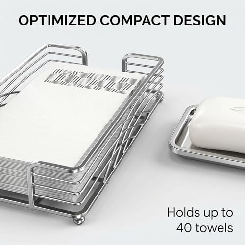 Guest Towel Holder Tray for Bathroom Countertop - Image 3