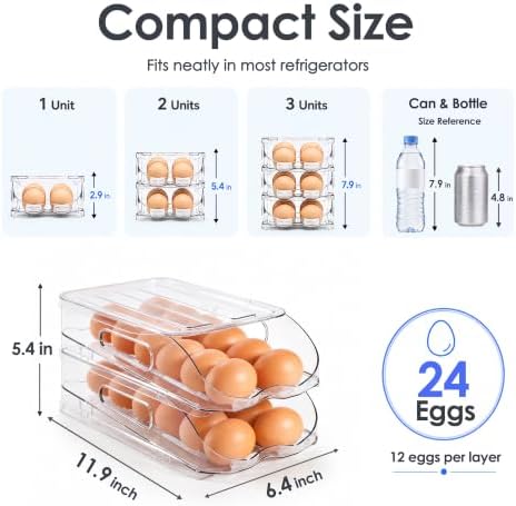 SMRCAD 24-Egg Holder for Fridge - Image 6
