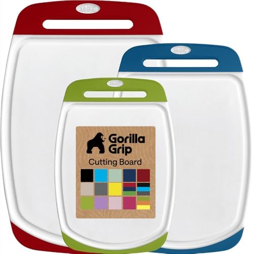 GORILLA GRIP BPA-Free Reversible Cutting Board by GorillaGrip