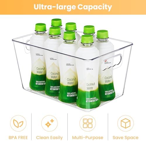 YIHONG Clear Pantry Storage Organizer Bins, 20 Pack Plastic Food Storage Bins - Image 6