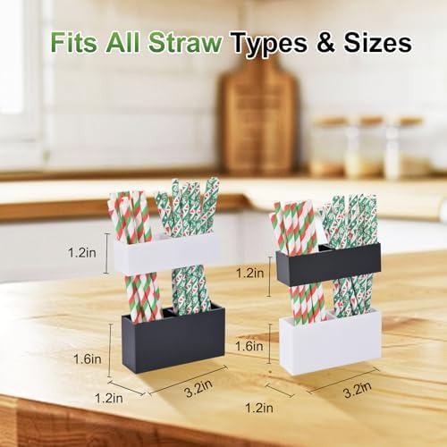 Adjustable 2-Part Acrylic Straw Holder - Image 2