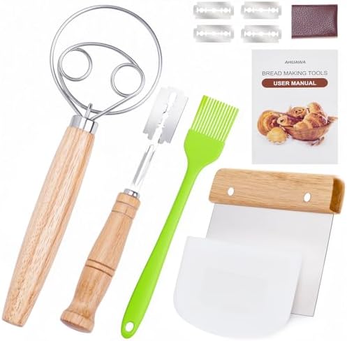 Danish Dough Whisk with Sourdough Tools, by AHUAWA