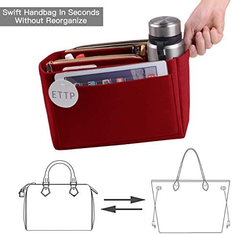 Purse Organizer, Felt Bag Organizer Insert Purse Organizer - Image 6