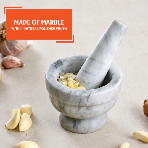 IMUSA USA Small 3.8" Marble Mortar and Pestle - Image 3