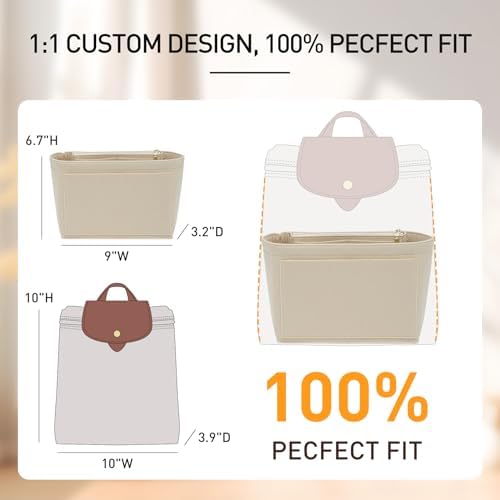 Backpack Organizer Insert for Longchamp Le Pliage M Backpack - Image 5