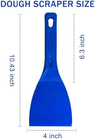 LRui Kitchen Professional Pizza Dough Scraper dough spatula, plastic flexible - Image 2