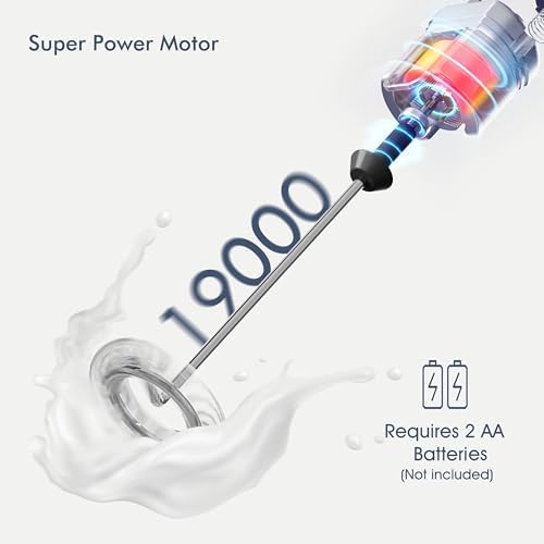 Powerful Milk Frother Handheld Foam Maker, Mini Whisk Drink Mixer - Image 2