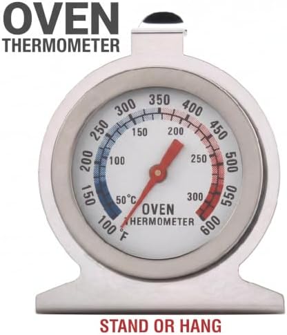 1Pc Silver Oven Thermometer 50-300°C/100-600°F, Thermometer Instant Read - Image 2