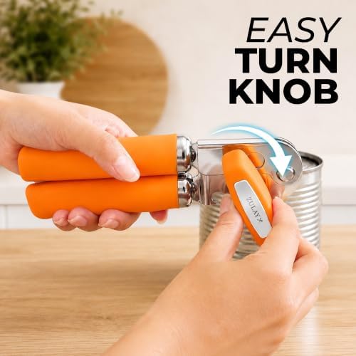 Zulay Kitchen Stainless Steel Swing Open Manual Can Opener Comfortable Grip - Image 6