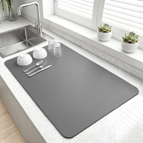 LOPNUR Large Dish Drying Mat for Kitchen Counter by LOPNUR