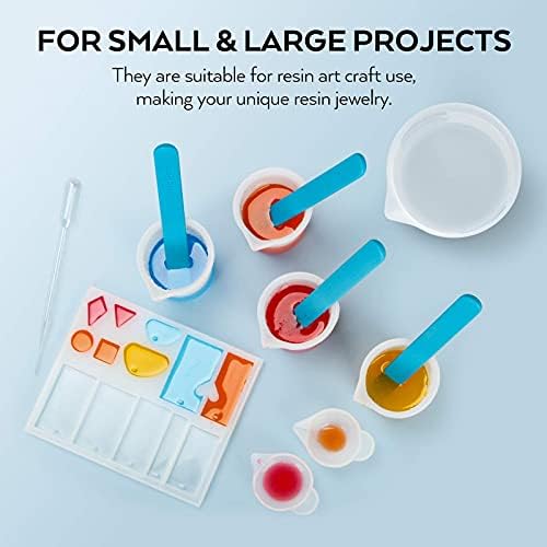 Silicone Resin Measuring Cups Tool Kit- Nicpro 250 & 100 ml Measure Cups - Image 6