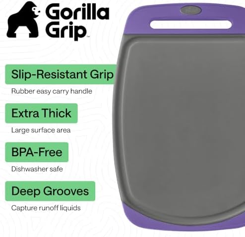 GORILLA GRIP BPA-Free Reversible Cutting Board - Image 2