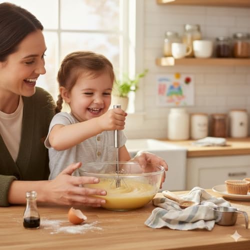 Mrs. Anderson’s Baking Rotary Whisk Hand Blender, Stainless Steel, 10.25-inches - Image 7