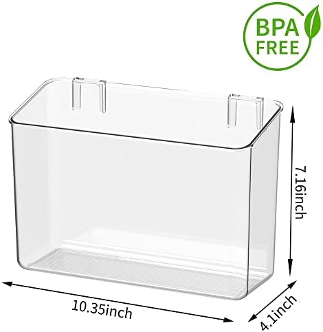 vacane 2 Pack Plastic Adhesive Mount Over Cabinet Door Organizer, Wall - Image 4