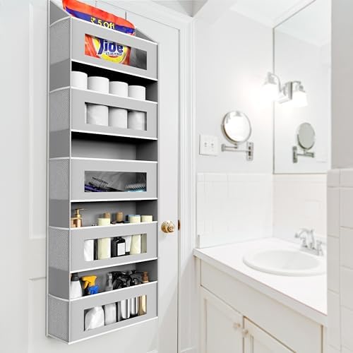 Simple Houseware Large Heavy Duty 5 Pockets Over the Door Organizer - Image 7