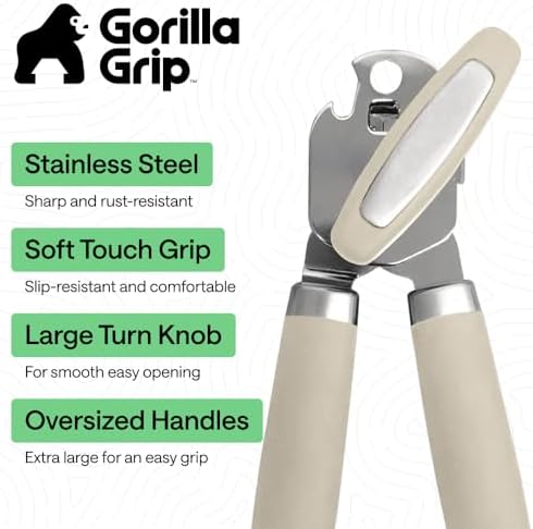 GORILLA GRIP Original Model Stainless Steel Manual Can Opener - Image 2