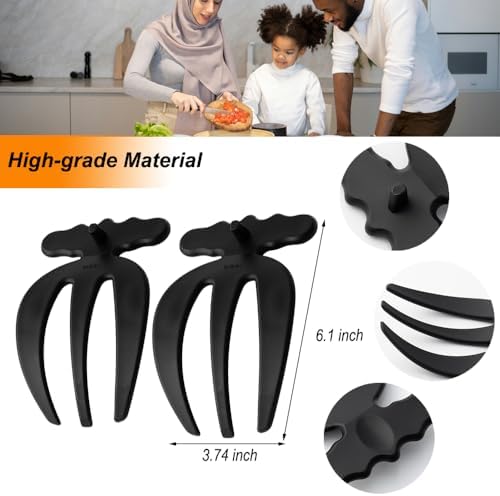 Salad Hands 2 Pack Plastic Salad Mixer Salad Servers Salad Claw - Image 2