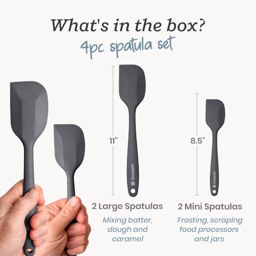 Starpack 'Scrape and Stir' Silicone Rubber Spatula Set - Image 3