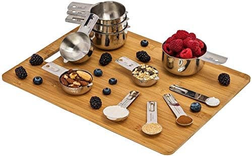 Hudson Essentials Stainless Steel Measuring Cups and Spoons Set - Image 5