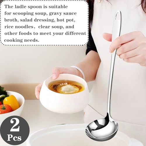 Stainless Steel Soup Ladle, Metal Ladle - Image 6