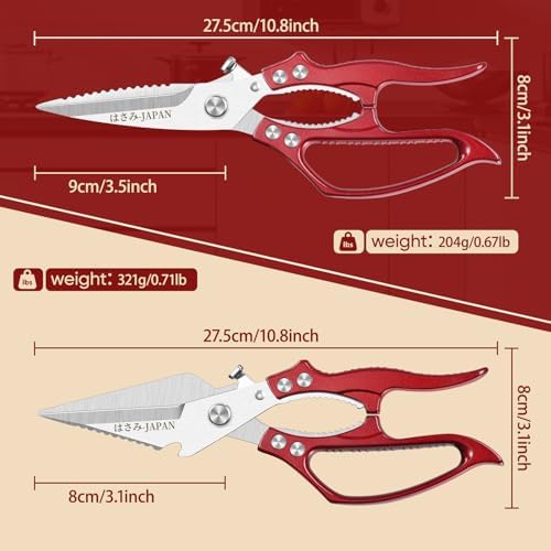 HUUSK Kitchen Scissors for Food - Image 6