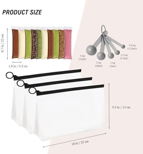 100 Pack Protein Powder Dispenser Set | Portable Protein Powder Storage - Image 3