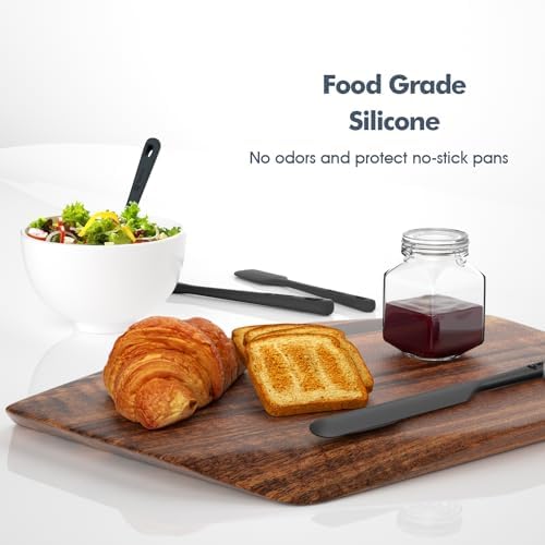 ChefAide 5 Pieces Silicone Spatulas Set, Heat Resistant Rubber Spatula - Image 6