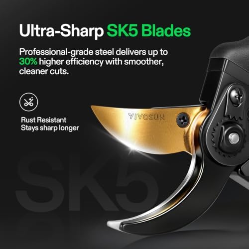 VIVOSUN 8.5" Bypass Pruning Shears - Image 4