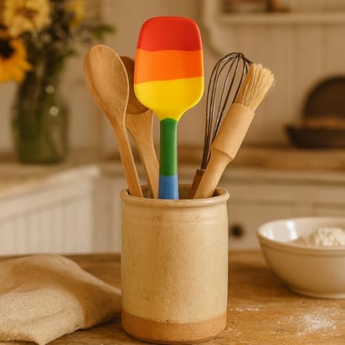 Cooking With Pride Non-Stick Spoon Spatula, Heat-Safe Silicone With Iron Core - Image 2
