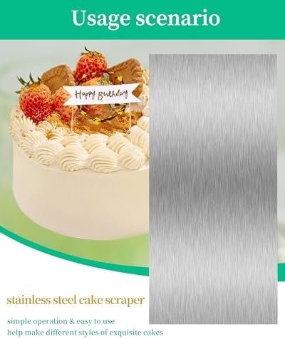 8.6 Inch Metal Cake Scraper Smoother Cake Decorating Supplies Kit - Image 5