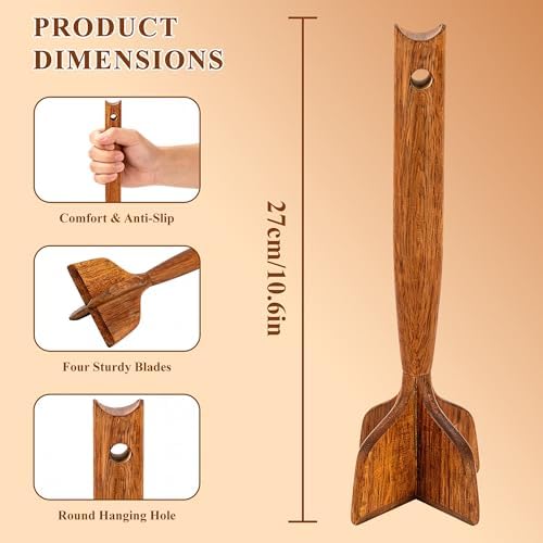 Meat Masher, Teak Wooden Ground Beef Smasher - Image 6