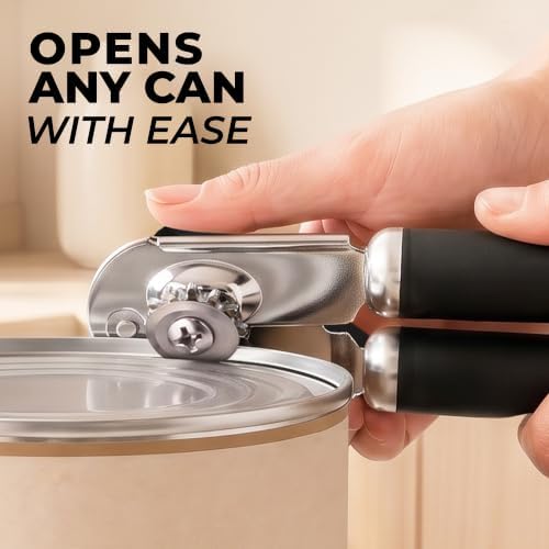 Zulay Kitchen Stainless Steel Swing Open Manual Can Opener Comfortable Grip - Image 2