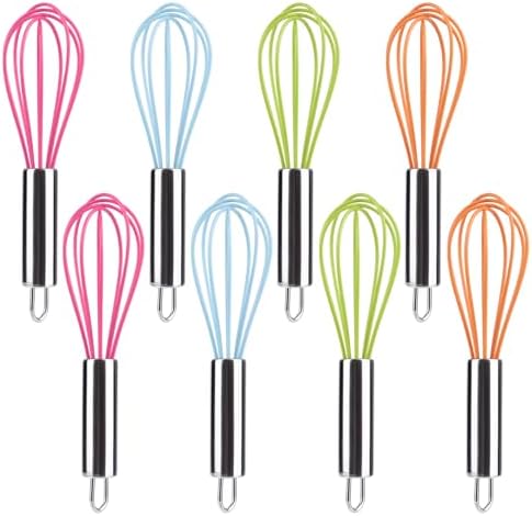 BAEKZ Multi-Color Mini Silicone Kitchen Whisks by BAEKZ